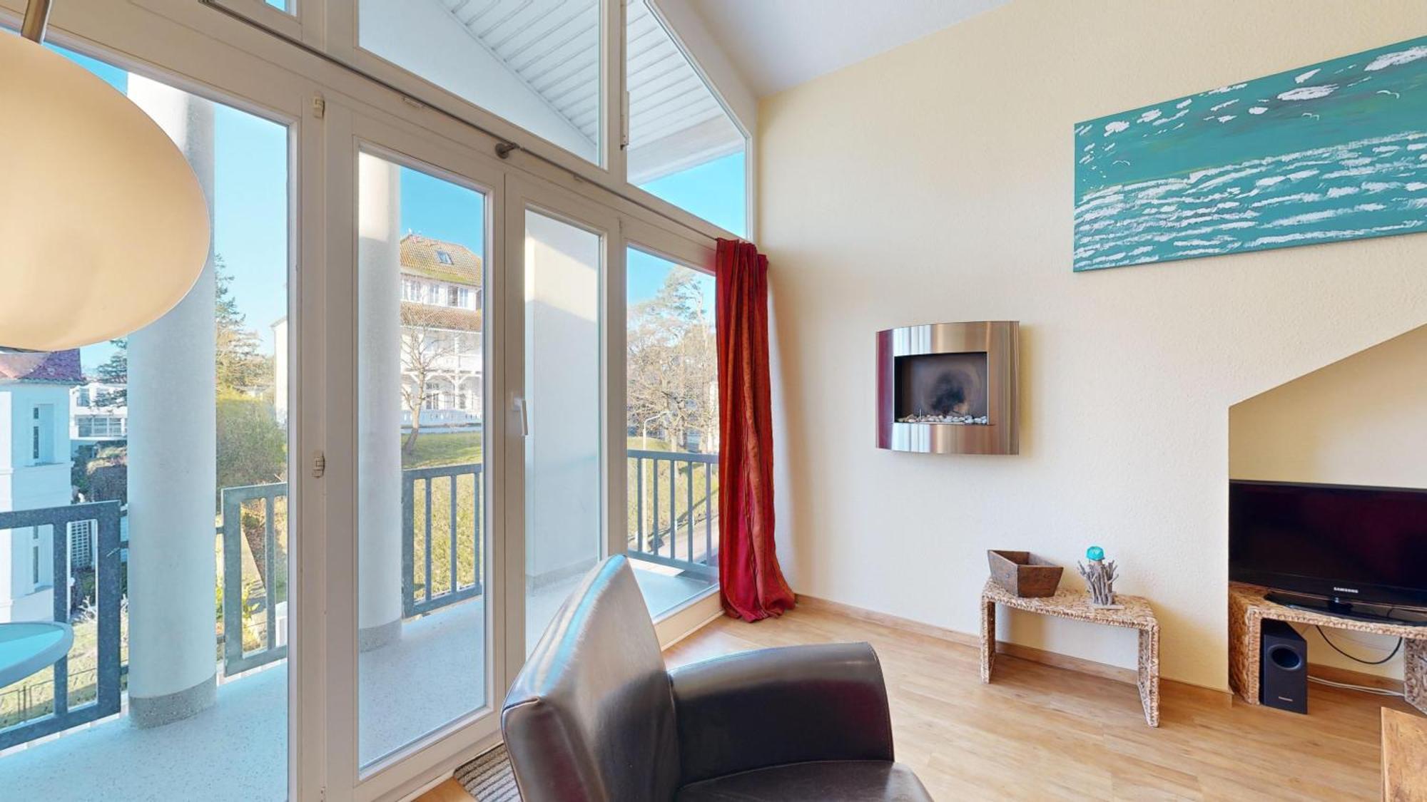 Strandnahe Mit 2 Schlafzimmern Und Balkon, Strandidyll,